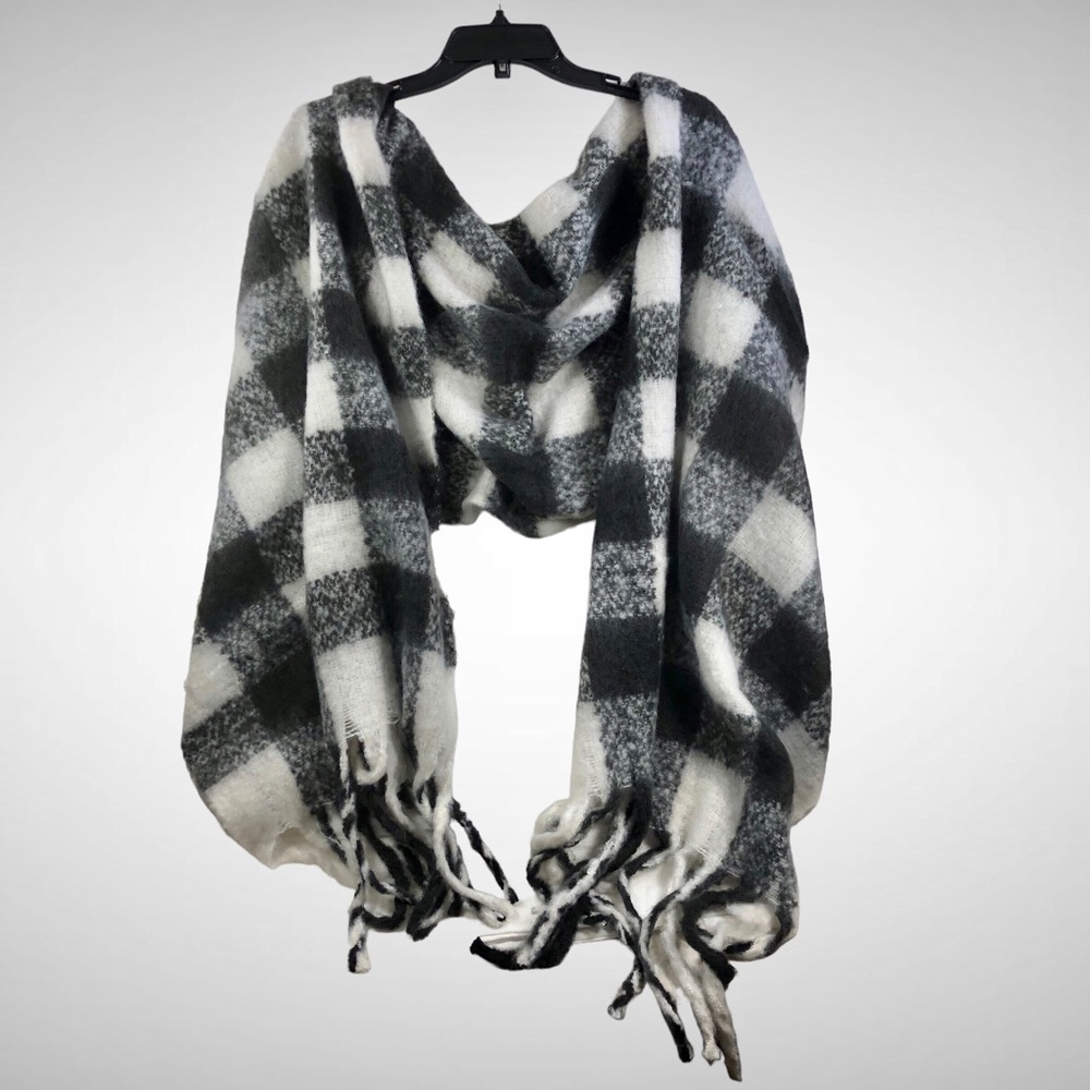 Warm Winter Shawl Wrap With Fringe Trim Super Soft